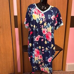 Glitzy Girlz Floral V-Neck Dress